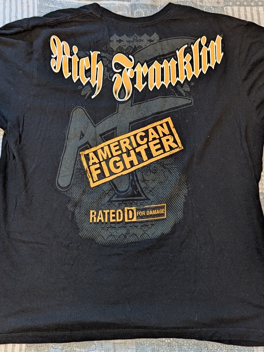 Rich Franklin American Fighter T Shirt Rated D